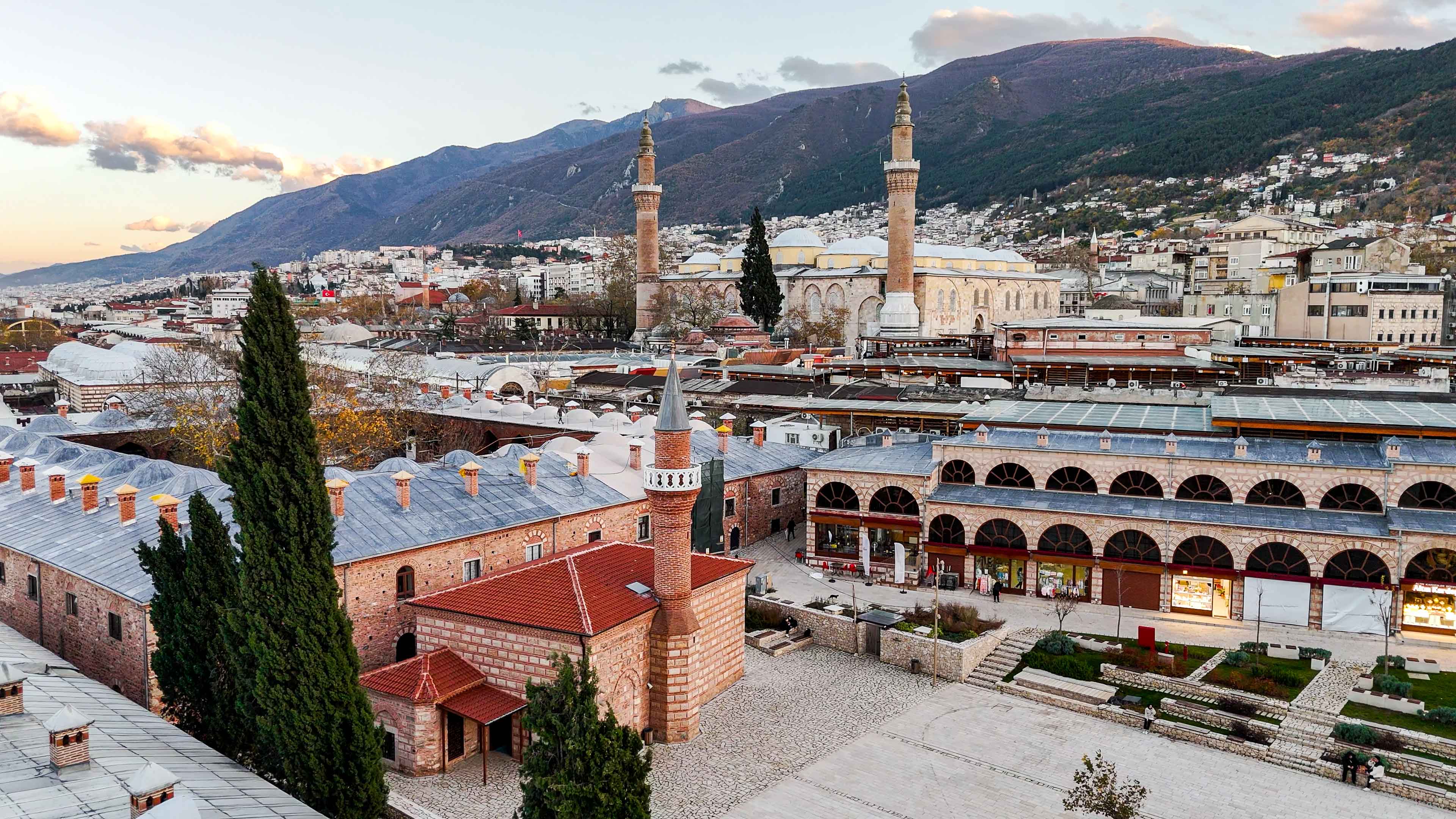Bursa Grand Mosque And Bazaar District Turkey