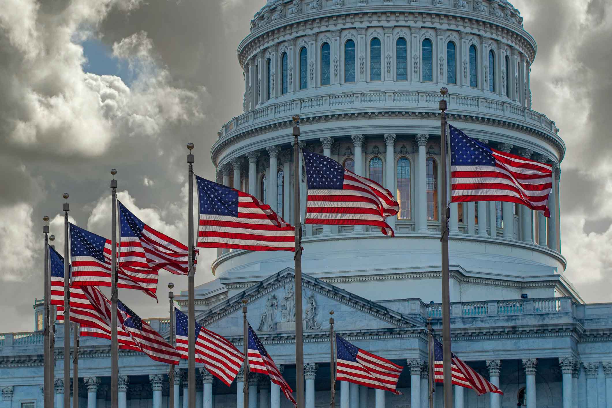 us-capitol-american-flags-patriotic-display