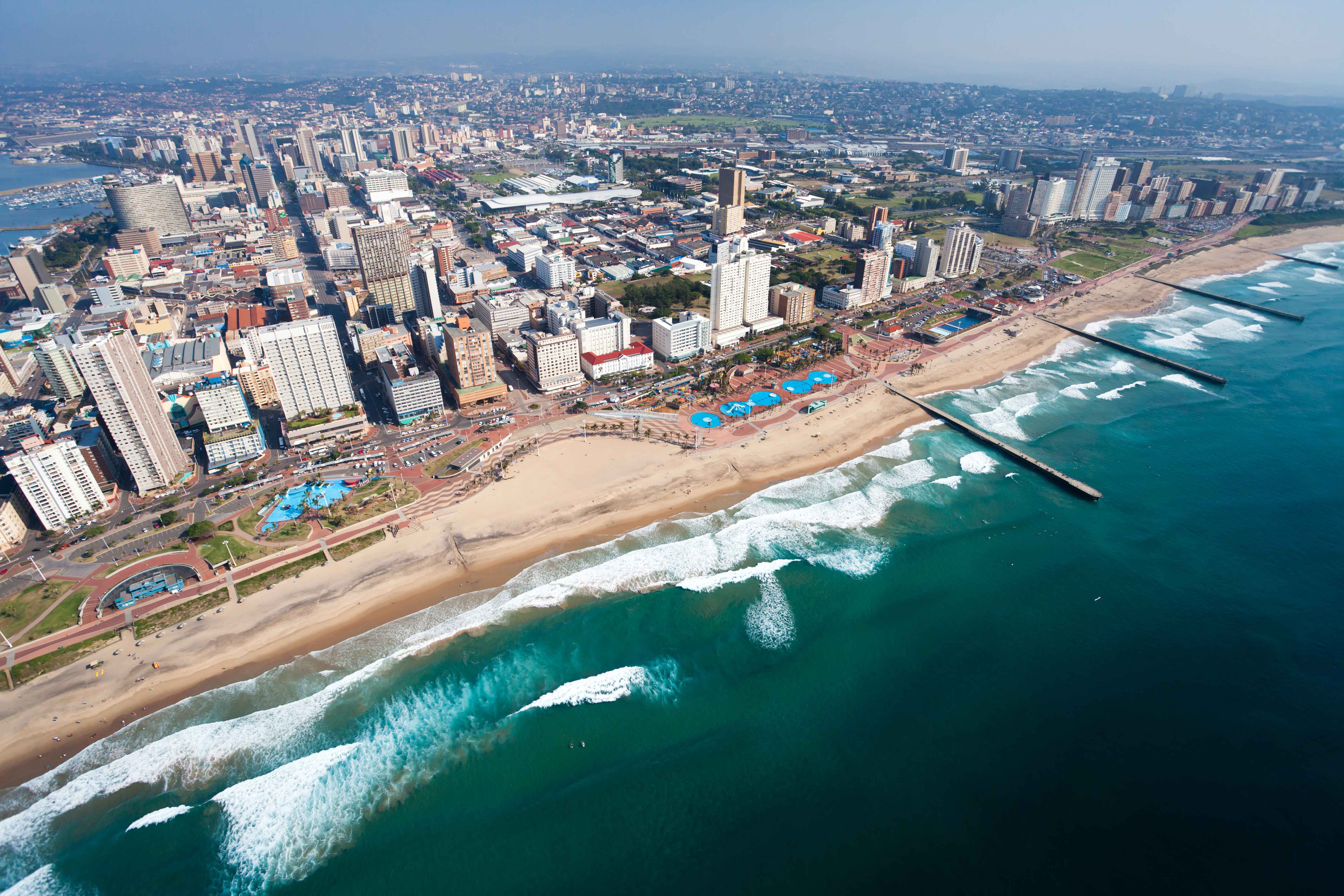 durban-beachfront-city-aerial-view