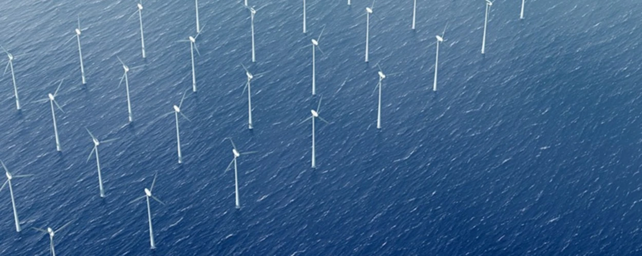 Wind turbines in the ocean