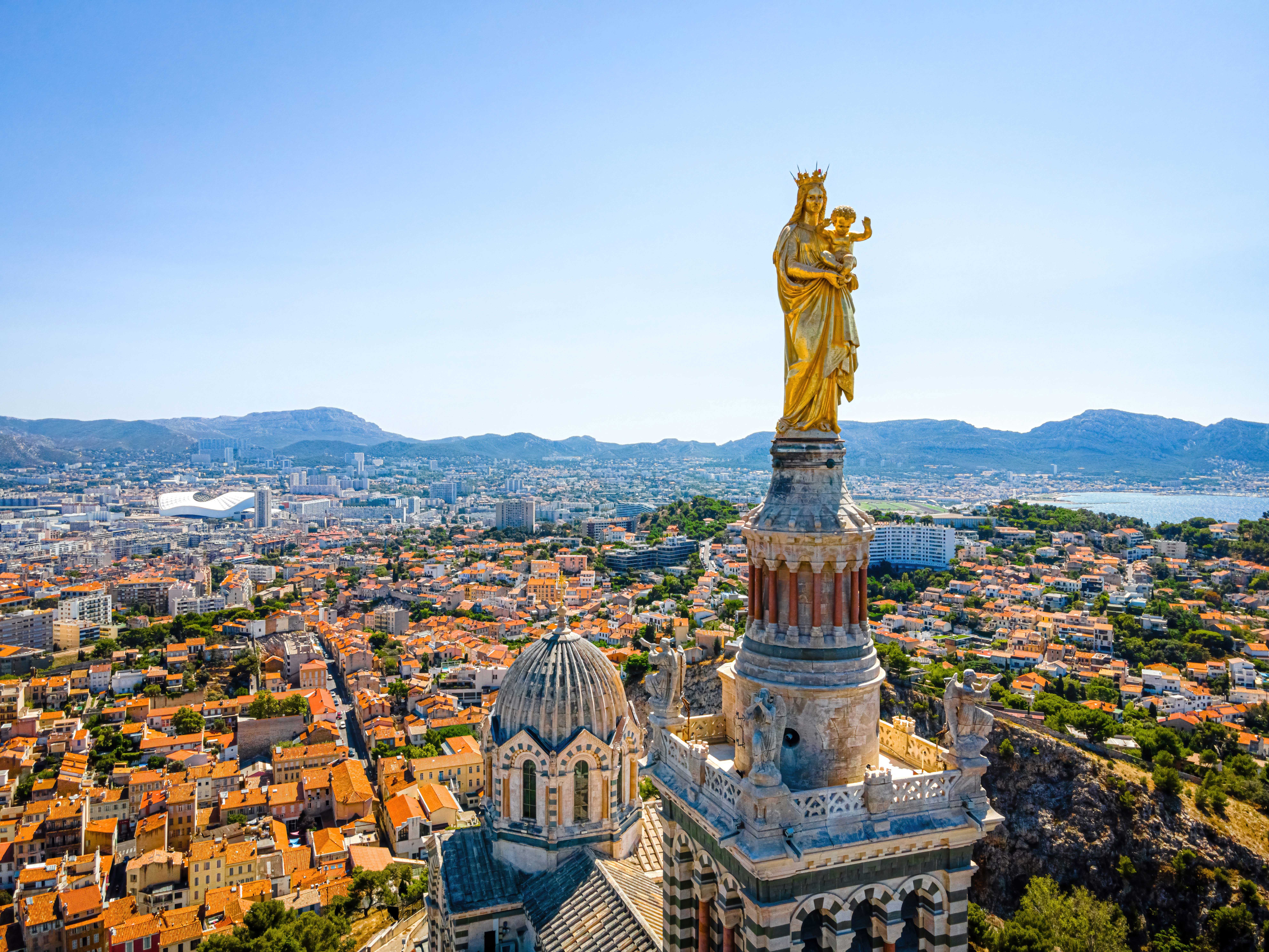 marseille-notre-dame-de-la-garde-aerial-view