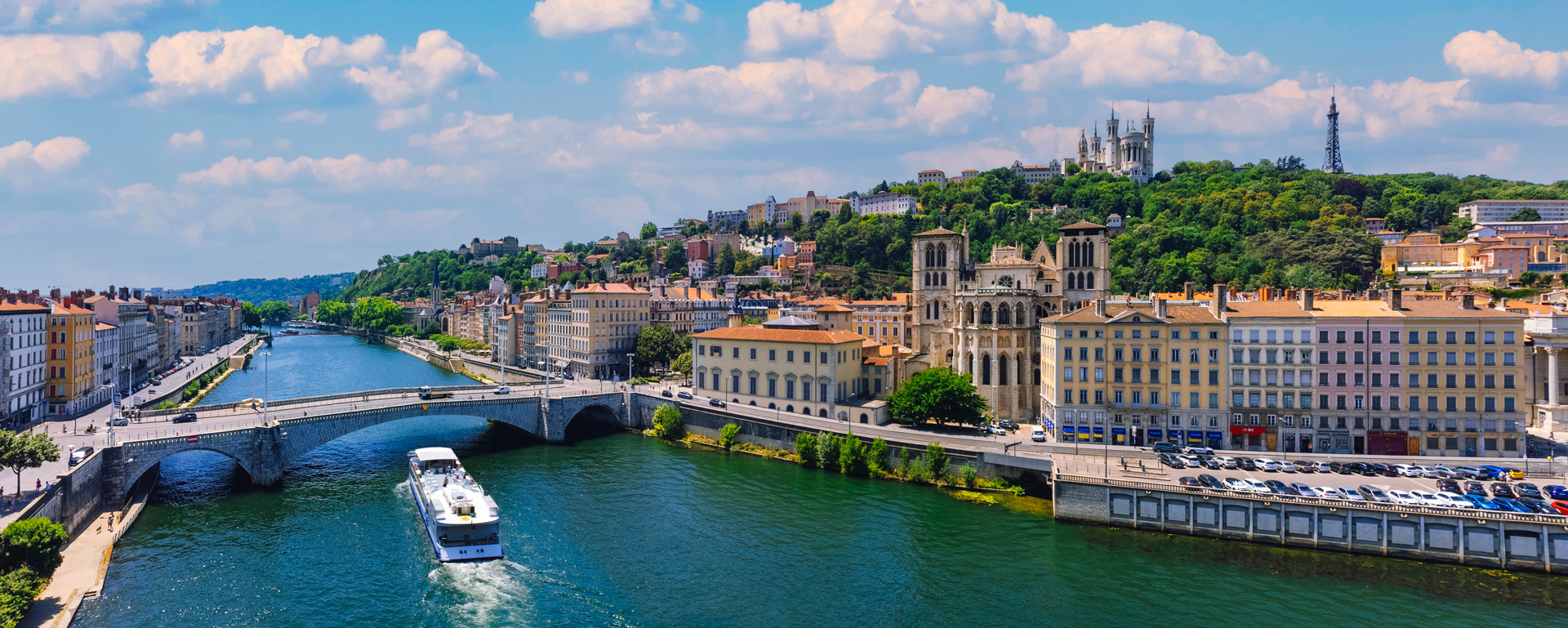 lyon-france-saone-river-basilica-view