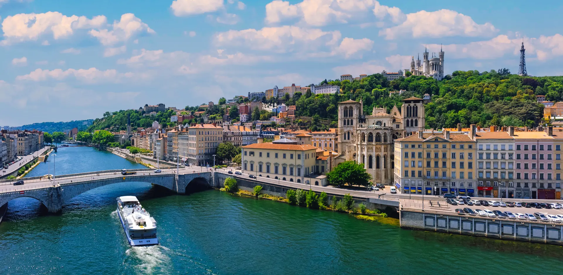 lyon-france-saone-river-basilica-view