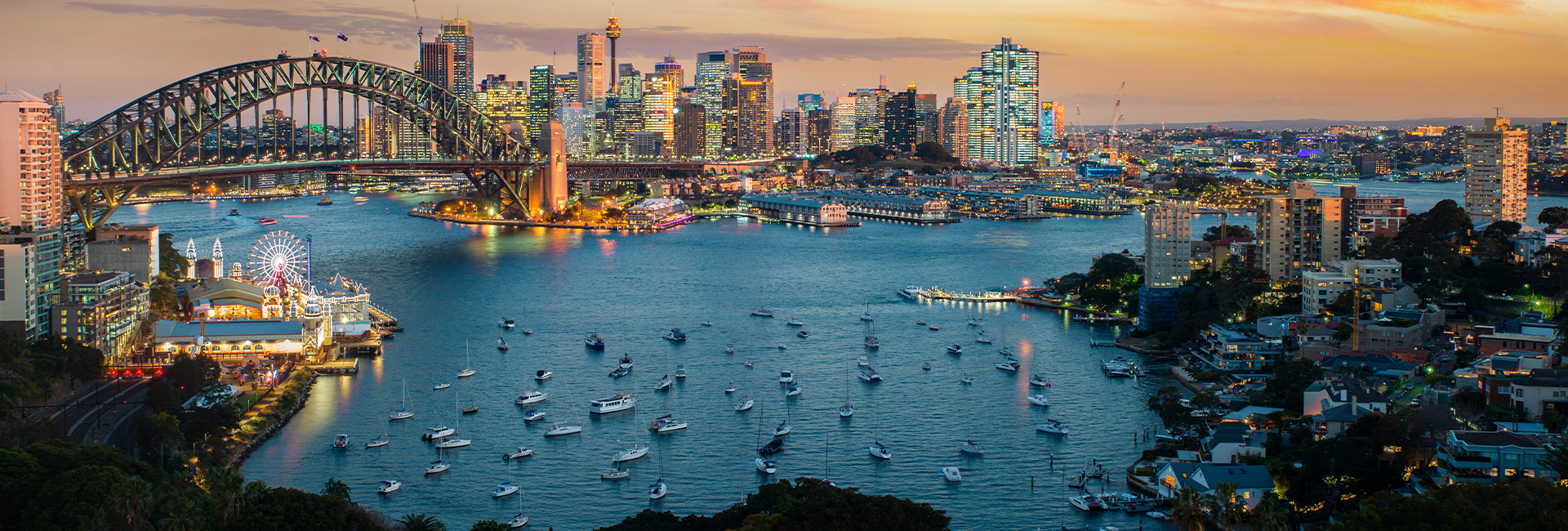 sydney-harbour-bridge-city-skyline-dusk