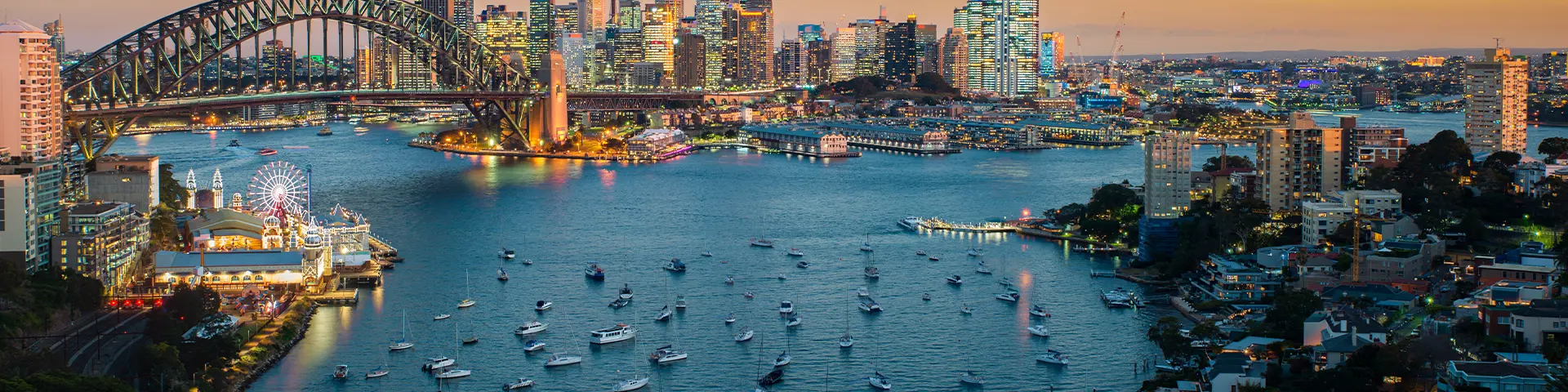 sydney-harbour-bridge-city-skyline-dusk