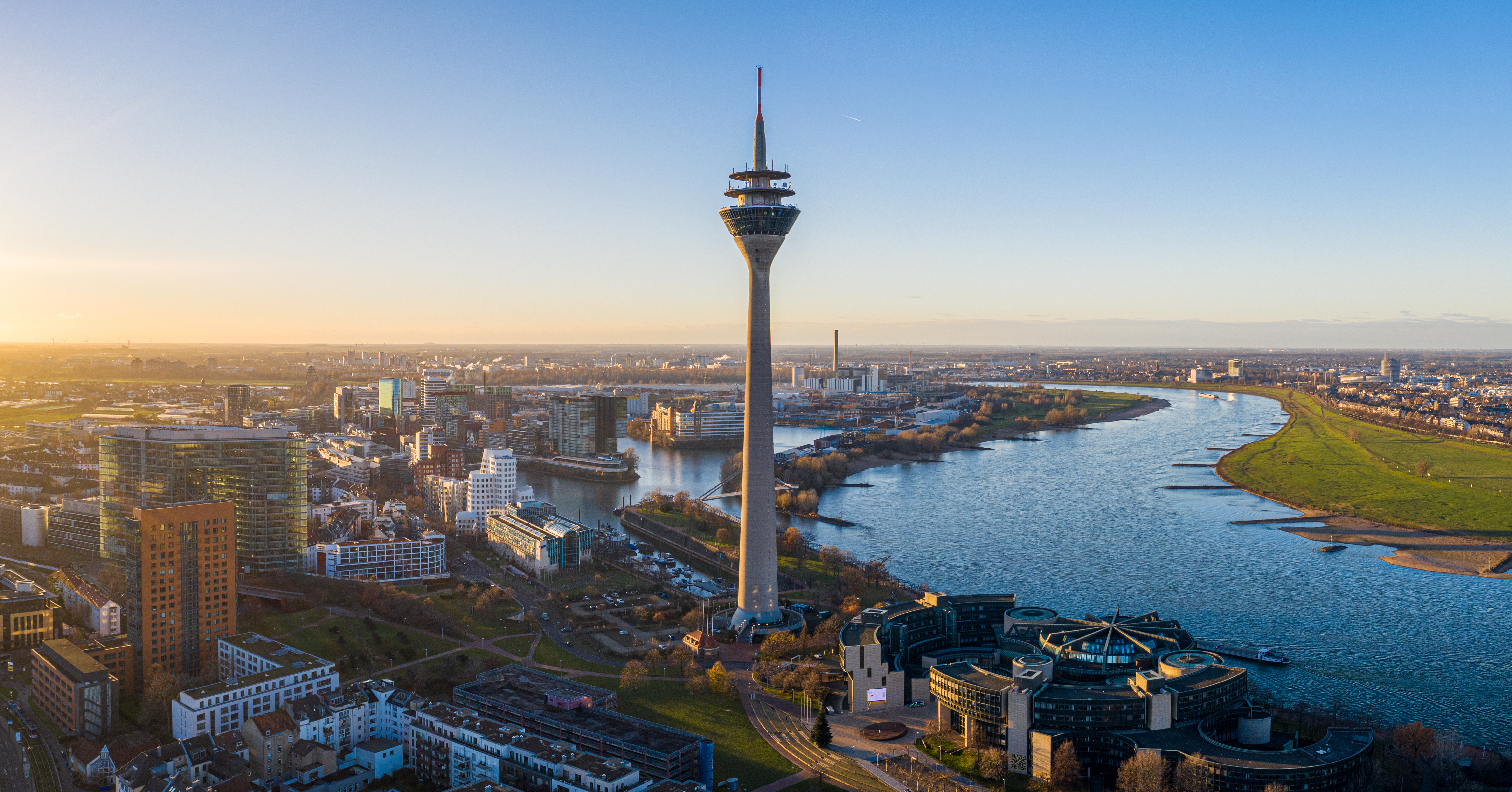 dusseldorf-germany-rheinturm-rhine-river-aerial