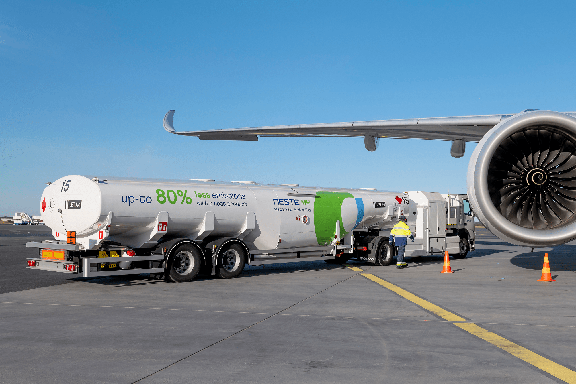 sustainable aviation-fuel-truck-airplane-refueling