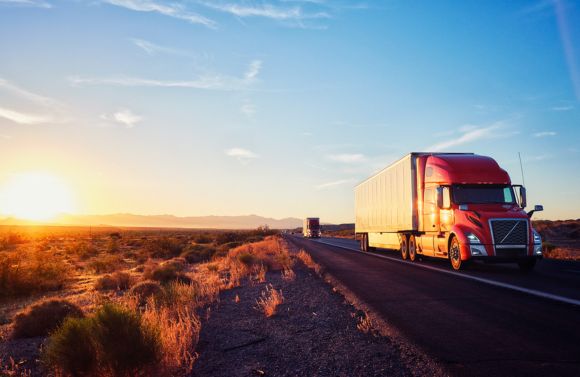 Truck Long Haul In Western USA 01 2021