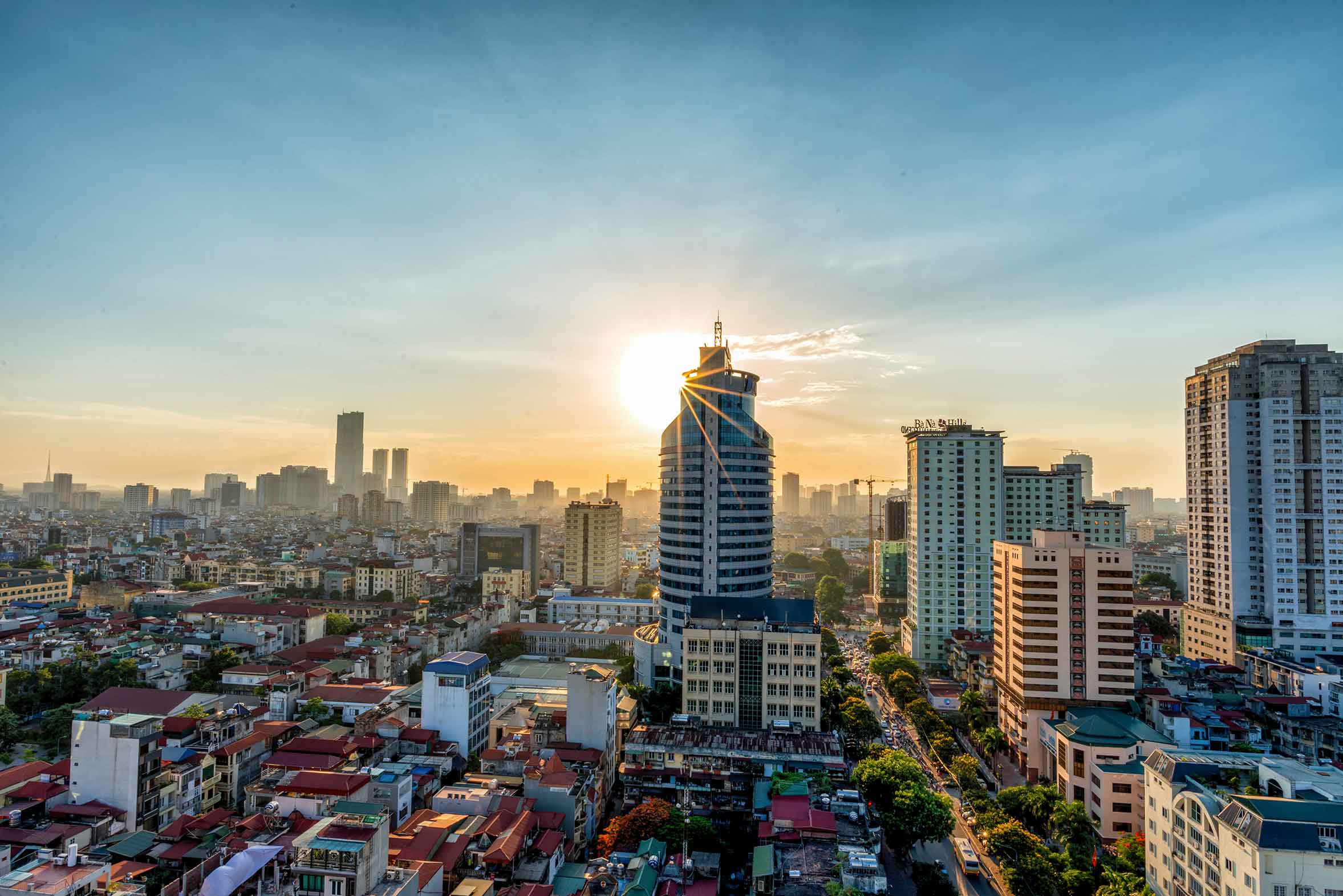 hanoi-skyline-sunrise-vietnam